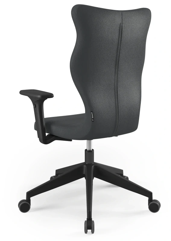 Krzesło biurowe obrotowe do biurka Nero Plus wzrost powyżej 188 cm czarna podstawa kółka - Vega 17