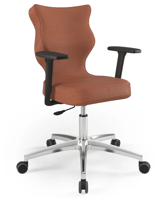 Krzesło biurowe obrotowe do biurka Perto wzrost 159-188 cm aluminiowa podstawa kółka - Vega 2