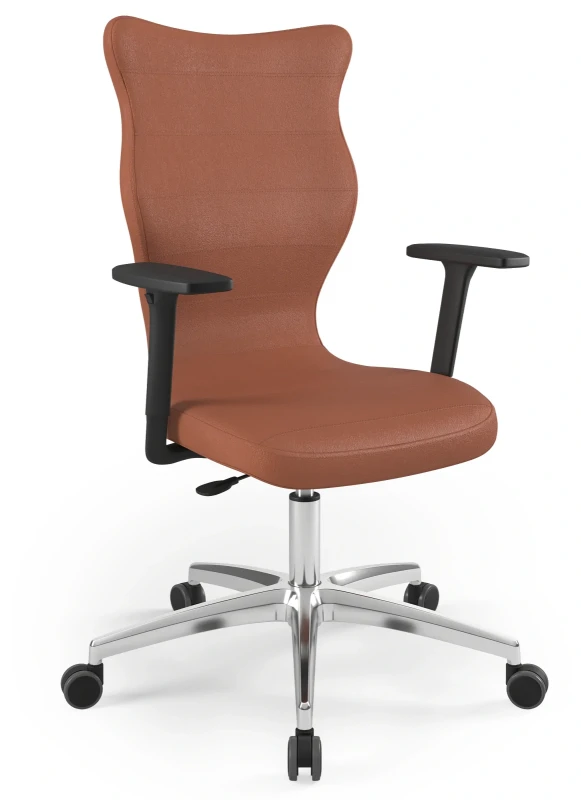 Krzesło biurowe obrotowe do biurka Perto wzrost powyżej 188 cm aluminiowa podstawa kółka - Vega 2