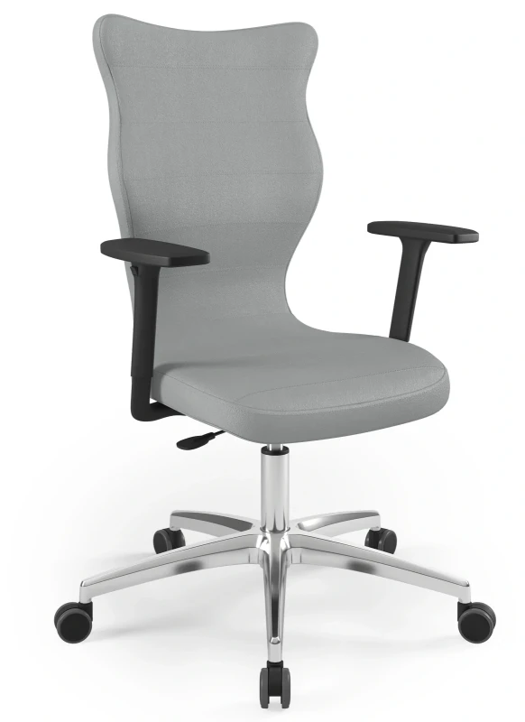 Krzesło biurowe obrotowe do biurka Perto wzrost powyżej 188 cm aluminiowa podstawa kółka - Vega 33