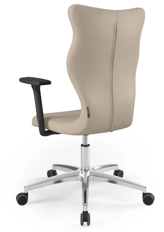 Krzesło biurowe obrotowe do biurka Perto wzrost powyżej 188 cm aluminiowa podstawa kółka - Vega 26