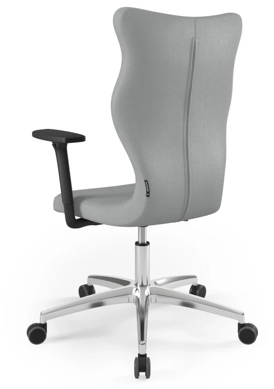Krzesło biurowe obrotowe do biurka Perto wzrost powyżej 188 cm aluminiowa podstawa kółka - Vega 33