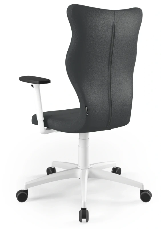 Krzesło biurowe obrotowe do biurka Perto wzrost powyżej 188 cm biala podstawa kółka - Vega 17