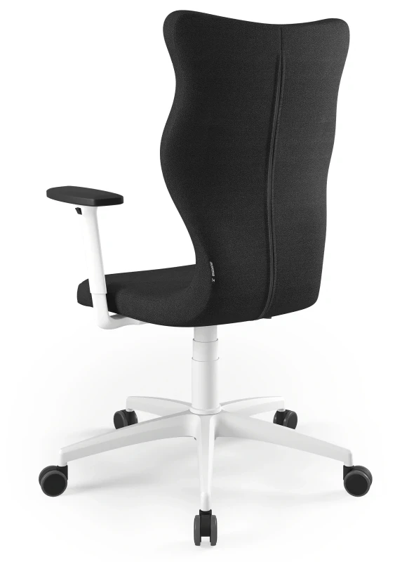 Krzesło biurowe obrotowe do biurka Perto wzrost powyżej 188 cm biala podstawa kółka - Solar 1