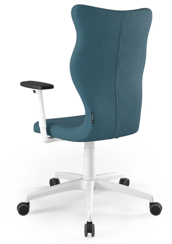 Krzesło biurowe obrotowe do biurka Perto wzrost powyżej 188 cm biala podstawa kółka - Solar 6