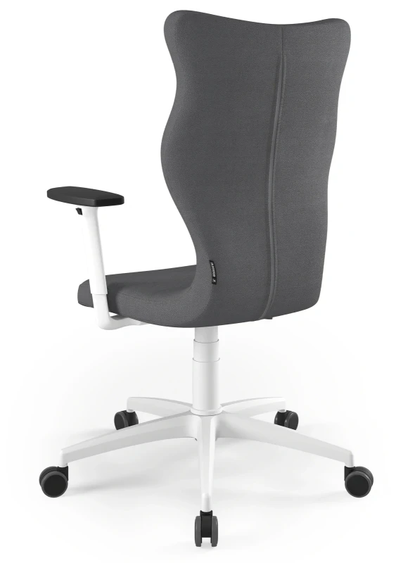 Krzesło biurowe obrotowe do biurka Perto wzrost powyżej 188 cm biala podstawa kółka - Solar 33