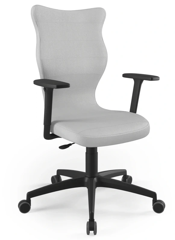 Krzesło biurowe obrotowe do biurka Perto wzrost powyżej 188 cm czarna podstawa kółka - Vega 3