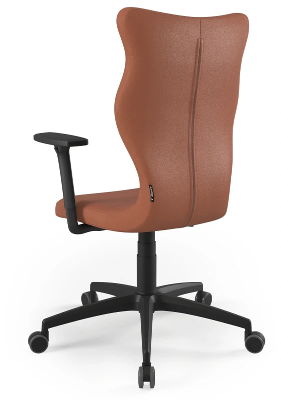 Krzesło biurowe obrotowe do biurka Perto wzrost powyżej 188 cm czarna podstawa kółka - Vega 2