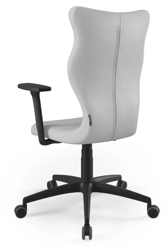 Krzesło biurowe obrotowe do biurka Perto wzrost powyżej 188 cm czarna podstawa kółka - Vega 3