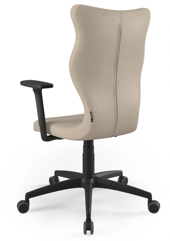 Krzesło biurowe obrotowe do biurka Perto wzrost powyżej 188 cm czarna podstawa kółka - Vega 26