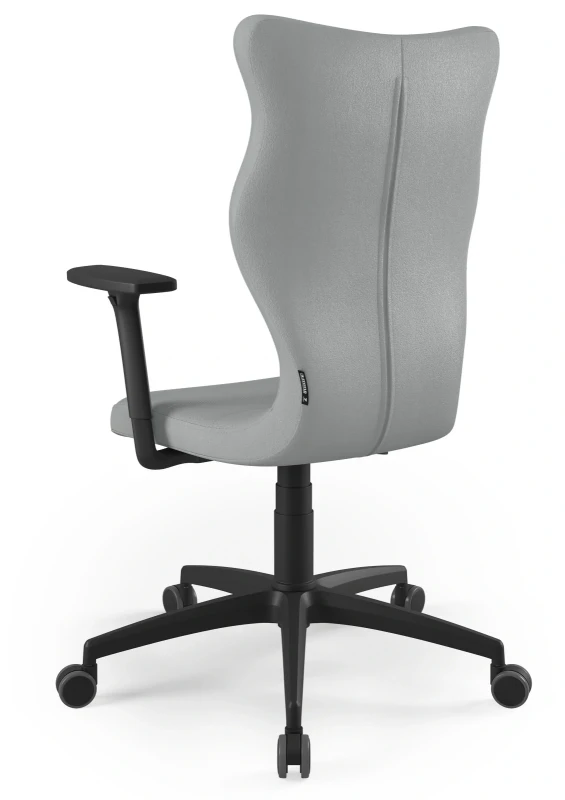 Krzesło biurowe obrotowe do biurka Perto wzrost powyżej 188 cm czarna podstawa kółka - Vega 33