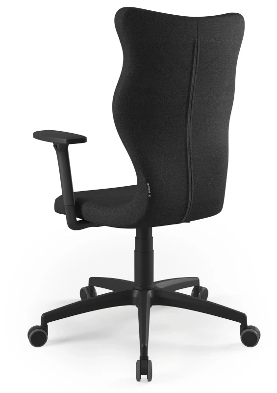 Krzesło biurowe obrotowe do biurka Perto wzrost powyżej 188 cm czarna podstawa kółka - Solar 1