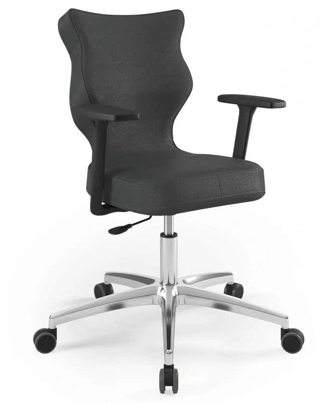 Krzesło biurowe obrotowe do biurka Perto Plus wzrost 159-188 cm aluminiowa podstawa kółka - Vega 17