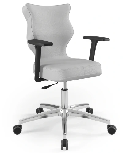 Krzesło biurowe obrotowe do biurka Perto Plus wzrost 159-188 cm aluminiowa podstawa kółka