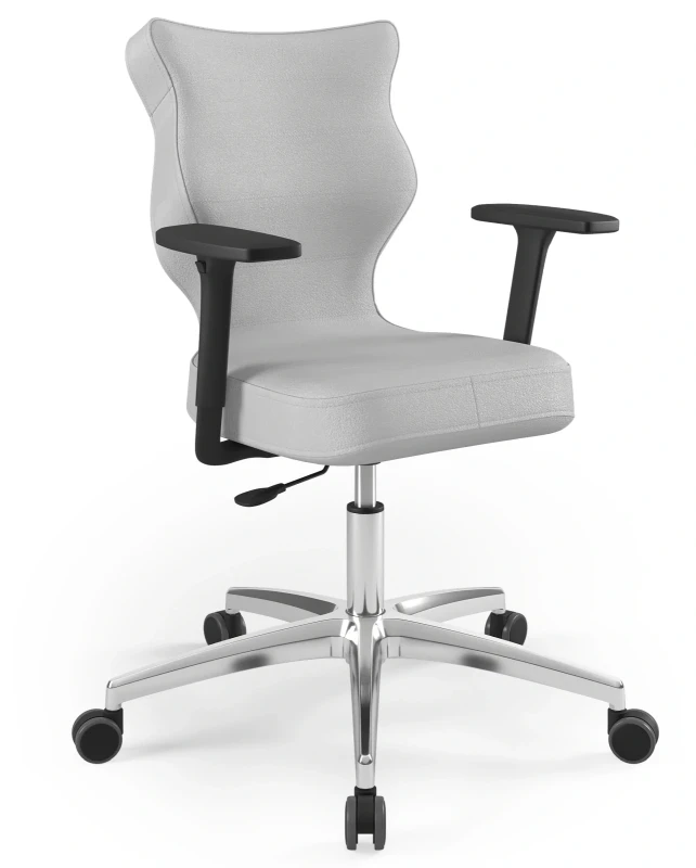 Krzesło biurowe obrotowe do biurka Perto Plus wzrost 159-188 cm aluminiowa podstawa kółka - Vega 3