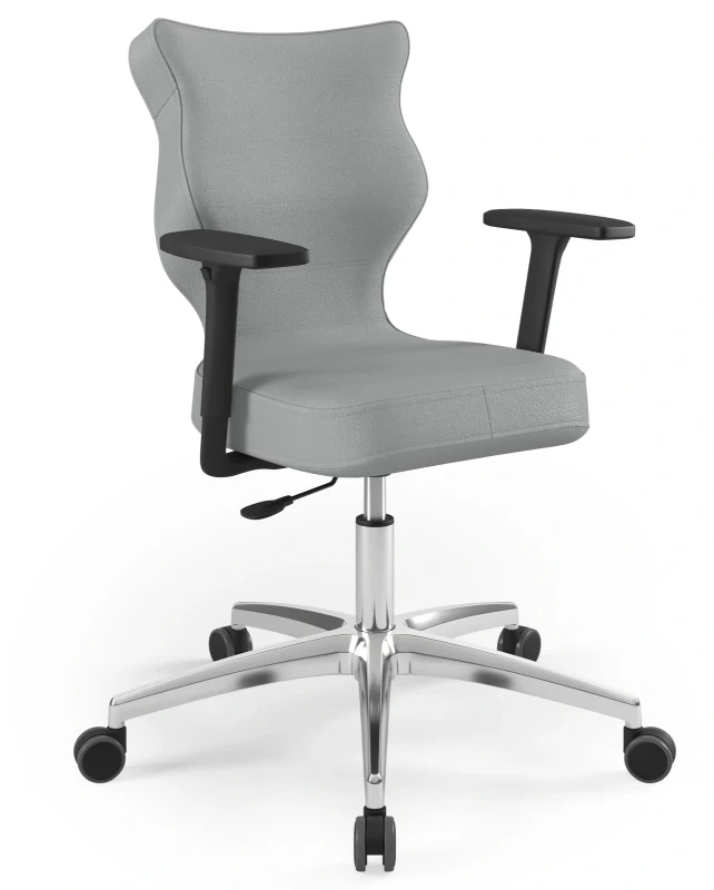 Krzesło biurowe obrotowe do biurka Perto Plus wzrost 159-188 cm aluminiowa podstawa kółka - Vega 33