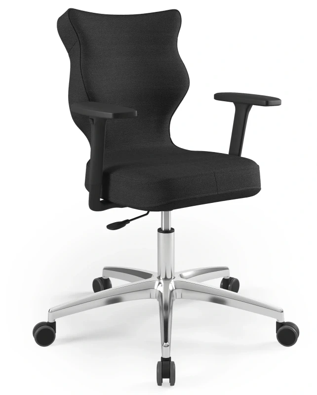 Krzesło biurowe obrotowe do biurka Perto Plus wzrost 159-188 cm aluminiowa podstawa kółka - Solar 1