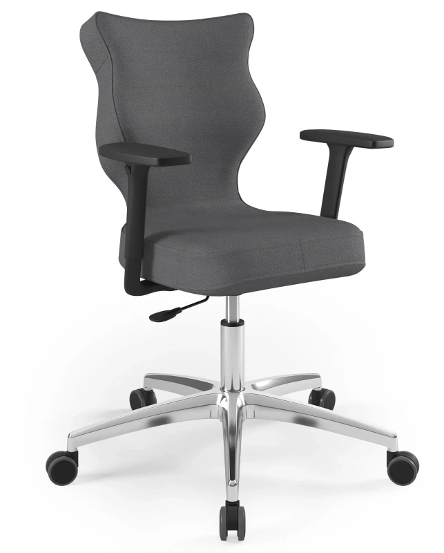 Krzesło biurowe obrotowe do biurka Perto Plus wzrost 159-188 cm aluminiowa podstawa kółka - Solar 33