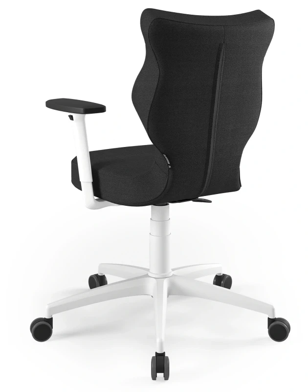 Krzesło biurowe obrotowe do biurka Perto Plus wzrost 159-188 cm biała podstawa kółka - Solar 1