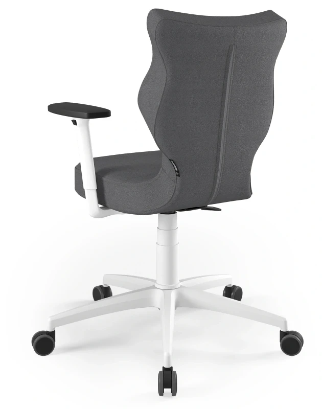 Krzesło biurowe obrotowe do biurka Perto Plus wzrost 159-188 cm biała podstawa kółka - Solar 33