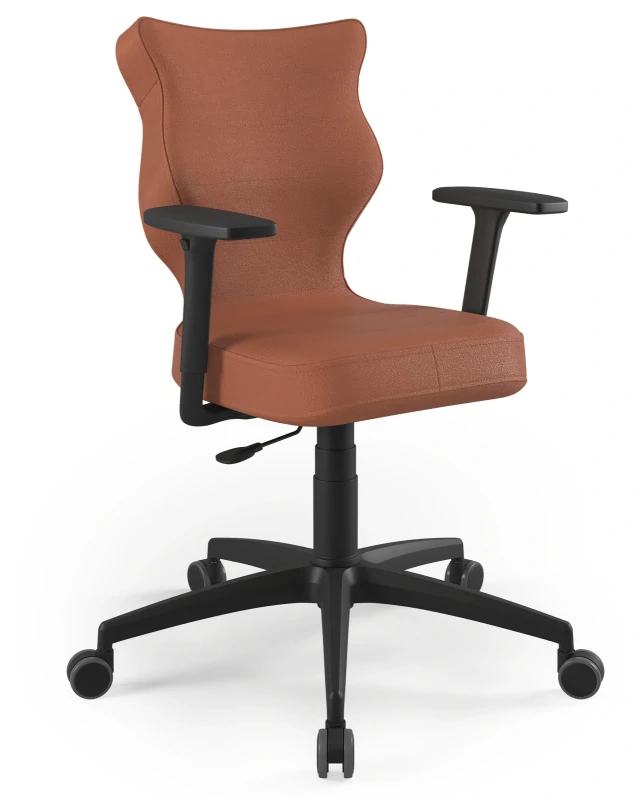 Krzesło biurowe obrotowe do biurka Perto Plus wzrost 159-188 cm czarna podstawa kółka - Vega 2