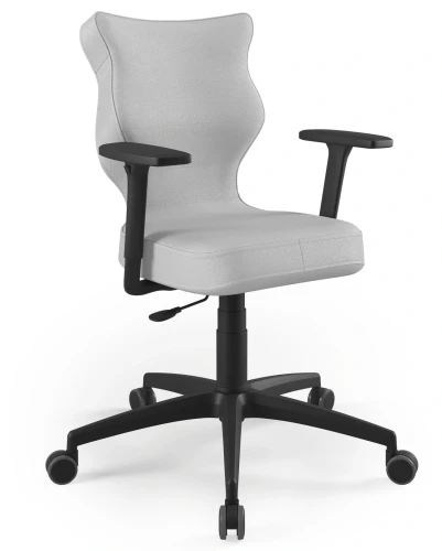 Krzesło biurowe obrotowe do biurka Perto Plus wzrost 159-188 cm czarna podstawa kółka