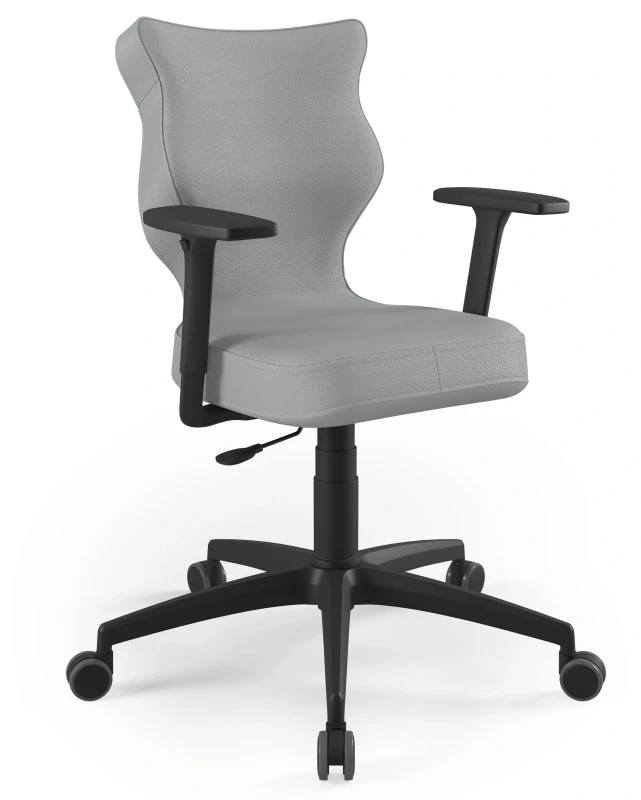 Krzesło biurowe obrotowe do biurka Perto Plus wzrost 159-188 cm czarna podstawa kółka - Vega 33