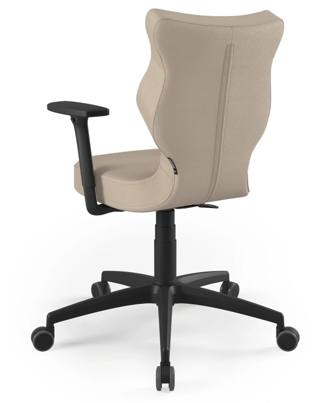 Krzesło biurowe obrotowe do biurka Perto Plus wzrost 159-188 cm czarna podstawa kółka - Vega 26