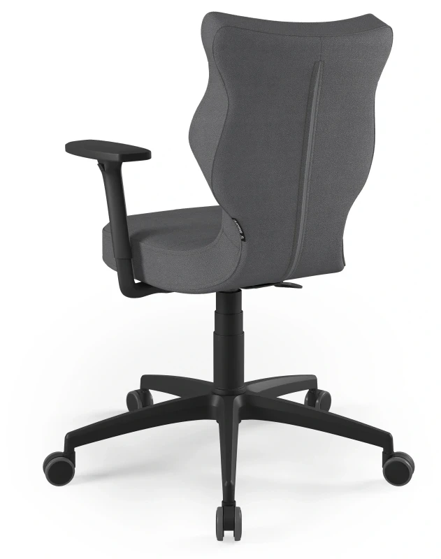 Krzesło biurowe obrotowe do biurka Perto Plus wzrost 159-188 cm czarna podstawa kółka - Solar 33