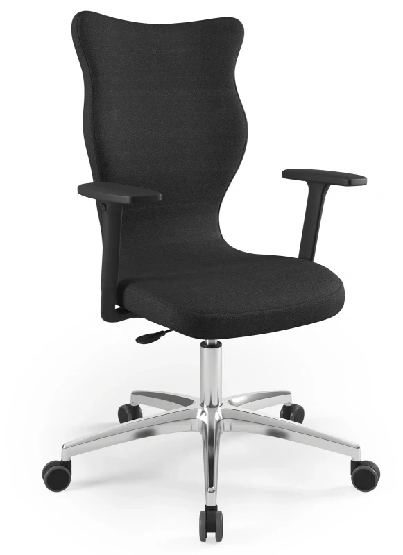 Krzesło biurowe obrotowe do biurka Perto Plus wzrost powyżej 188 cm aluminiowa podstawa kółka - Solar 1