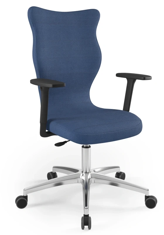 Krzesło biurowe obrotowe do biurka Perto Plus wzrost powyżej 188 cm aluminiowa podstawa kółka - Solar 24