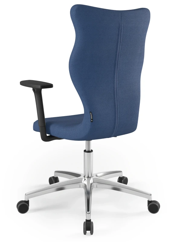 Krzesło biurowe obrotowe do biurka Perto Plus wzrost powyżej 188 cm aluminiowa podstawa kółka - Solar 24