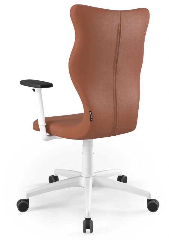 Krzesło biurowe obrotowe do biurka Perto Plus wzrost powyżej 188 cm biała podstawa kółka - Vega 2