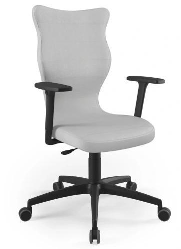 Krzesło biurowe obrotowe do biurka Perto Plus wzrost powyżej 188 cm czarna podstawa kółka