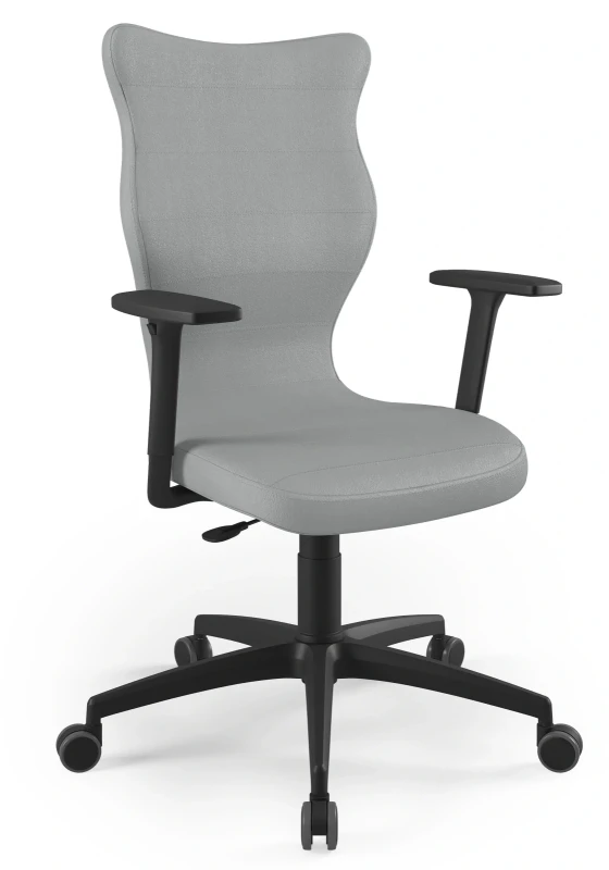 Krzesło biurowe obrotowe do biurka Perto Plus wzrost powyżej 188 cm czarna podstawa kółka - Vega 33