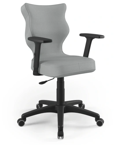 Krzesło biurowe obrotowe do biurka Uni wzrost 159-188 cm czarna podstawa kółka