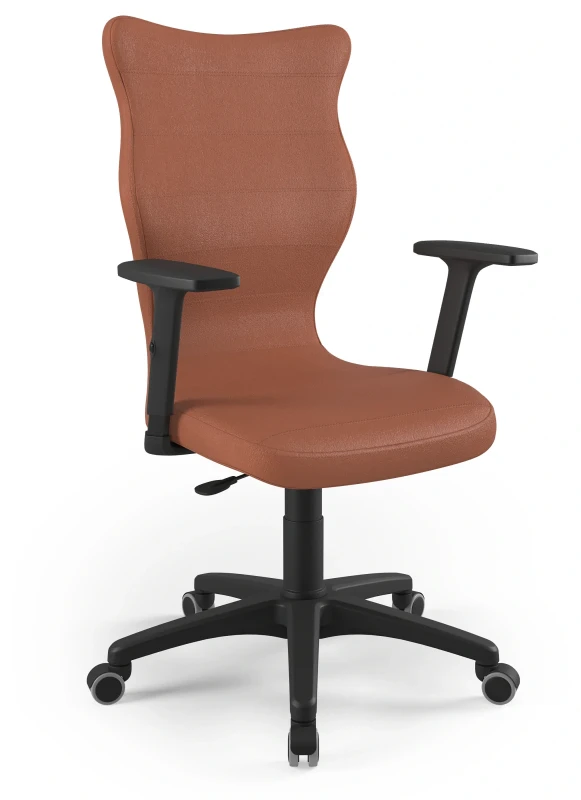 Krzesło biurowe obrotowe do biurka Uni wzrost powyżej 188 cm czarna podstawa kółka - Vega 2