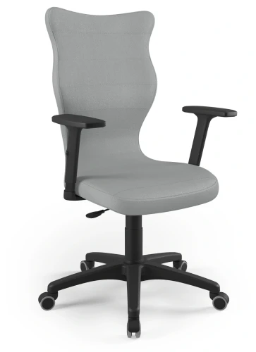 Krzesło biurowe obrotowe do biurka Uni wzrost powyżej 188 cm czarna podstawa kółka