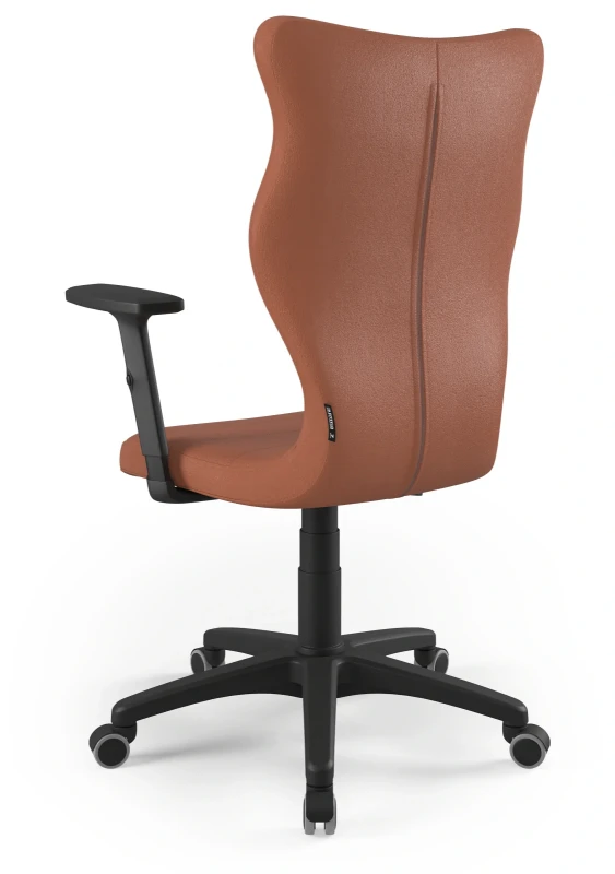 Krzesło biurowe obrotowe do biurka Uni wzrost powyżej 188 cm czarna podstawa kółka - Vega 2