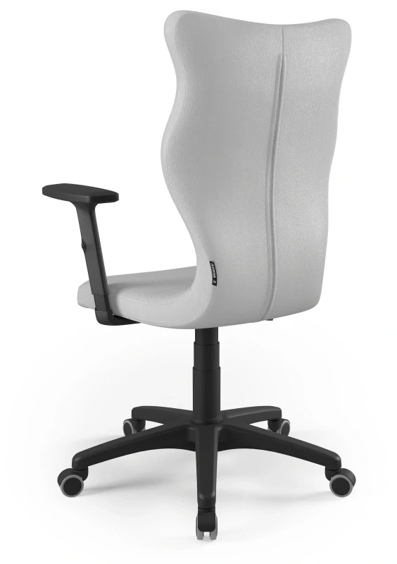 Krzesło biurowe obrotowe do biurka Uni wzrost powyżej 188 cm czarna podstawa kółka - Vega 3