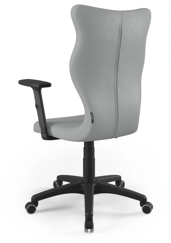 Krzesło biurowe obrotowe do biurka Uni wzrost powyżej 188 cm czarna podstawa kółka - Vega 33