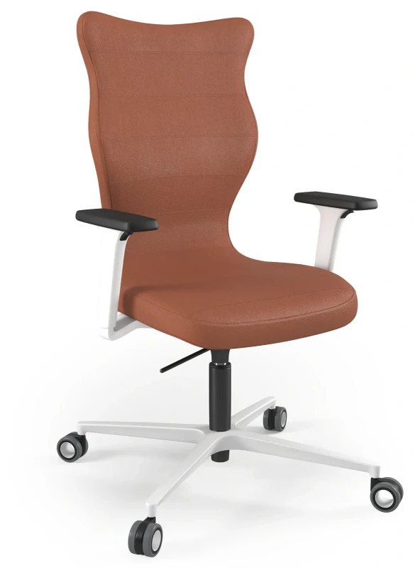 Krzesło biurowe obrotowe do biurka Zodiac Plus wzrost powyżej 188 cm biała podstawa kółka - Vega 2