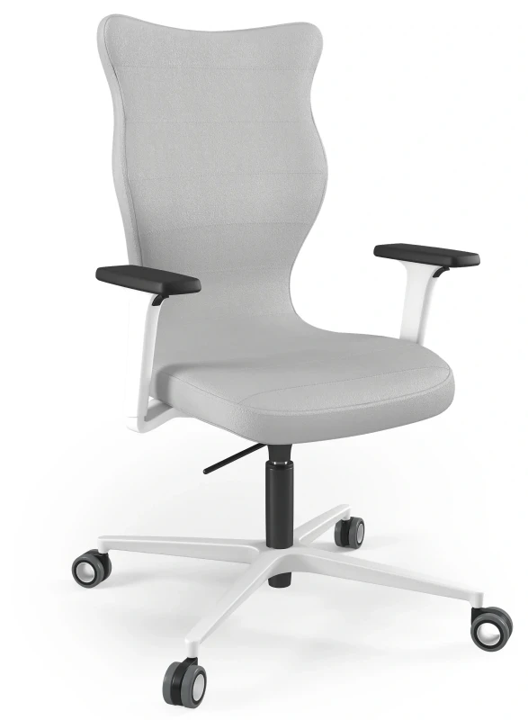 Krzesło biurowe obrotowe do biurka Zodiac Plus wzrost powyżej 188 cm biała podstawa kółka - Vega 3