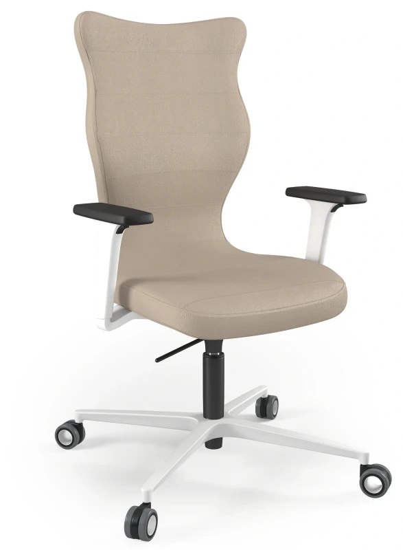 Krzesło biurowe obrotowe do biurka Zodiac Plus wzrost powyżej 188 cm biała podstawa kółka - Vega 26