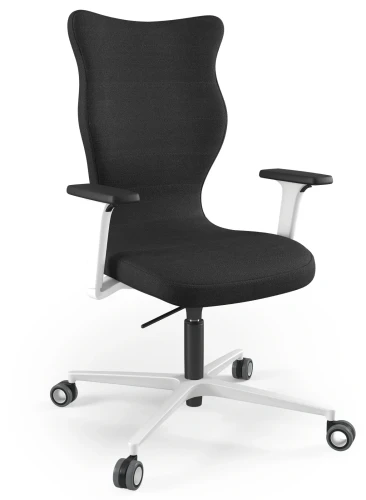 Krzesło biurowe obrotowe do biurka Zodiac Plus wzrost powyżej 188 cm biała podstawa kółka