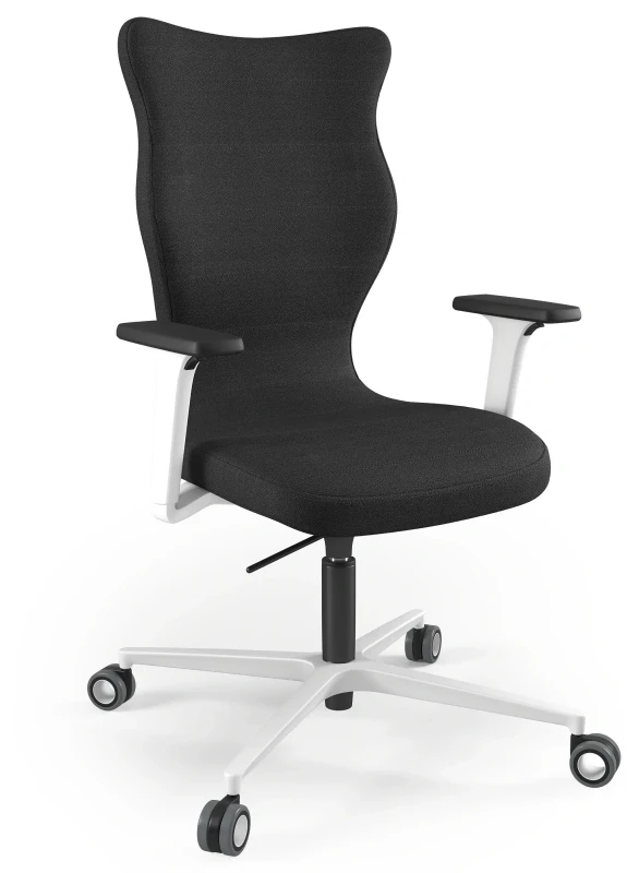 Krzesło biurowe obrotowe do biurka Zodiac Plus wzrost powyżej 188 cm biała podstawa kółka - Solar 1