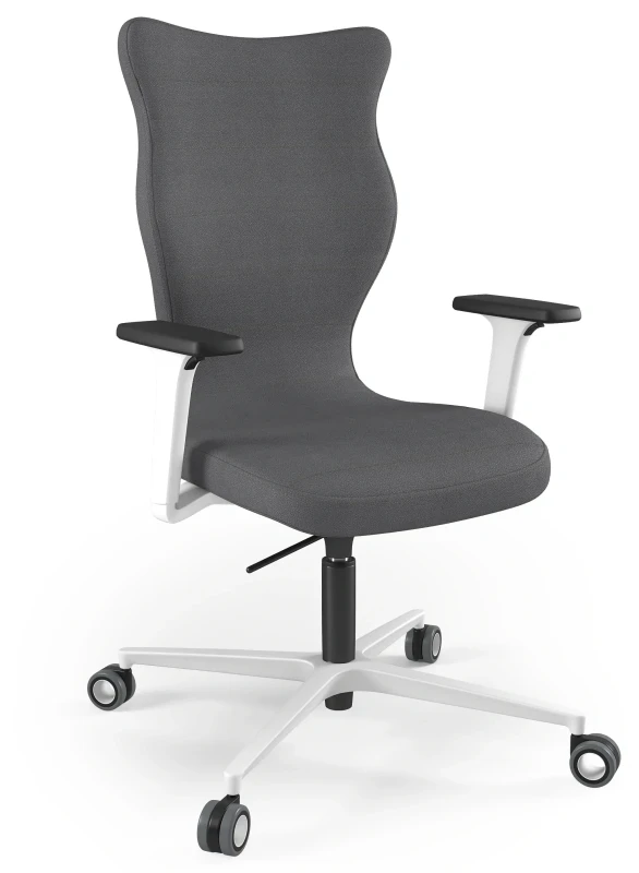 Krzesło biurowe obrotowe do biurka Zodiac Plus wzrost powyżej 188 cm biała podstawa kółka - Solar 33