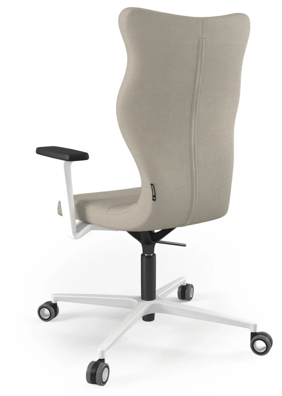 Krzesło biurowe obrotowe do biurka Zodiac Plus wzrost powyżej 188 cm biała podstawa kółka - Solar 26