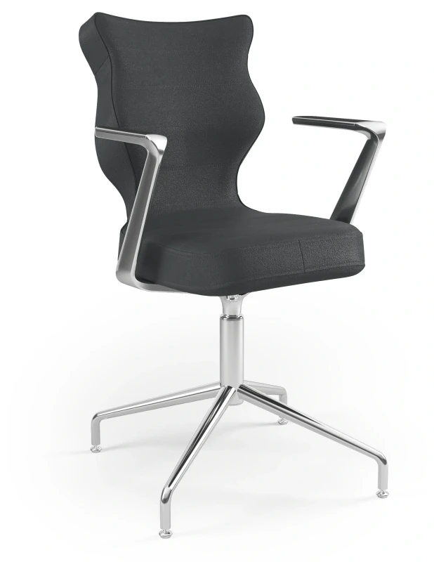Krzesło konferencyjne ergonomiczne Burano Plus wzrost 159-188 cm aluminiowa podstawa - Vega 17