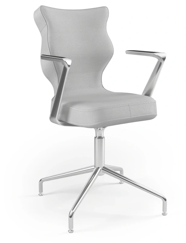 Krzesło konferencyjne ergonomiczne Burano Plus wzrost 159-188 cm aluminiowa podstawa - Vega 3